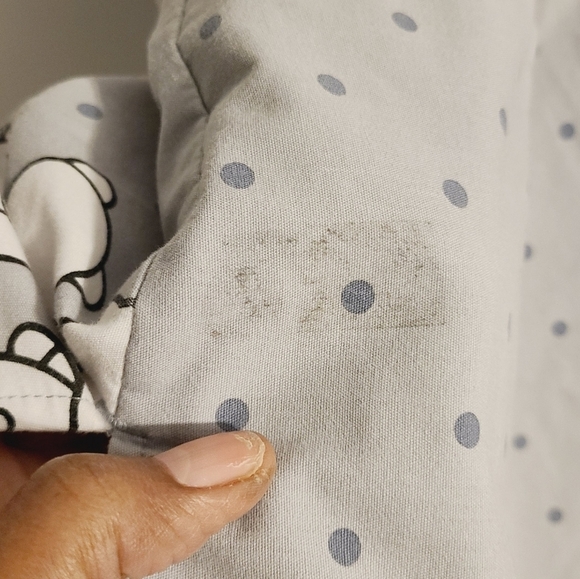 Hello Kitty | Women's Gray Polka Dot Graphic Print Scrubs Shirt (Size 2XL) - Picture 12 of 16